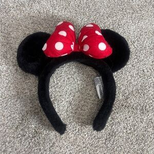 Vintage Walt Disney World Disneyland Resort Youth Minnie Ears Velvet Headband